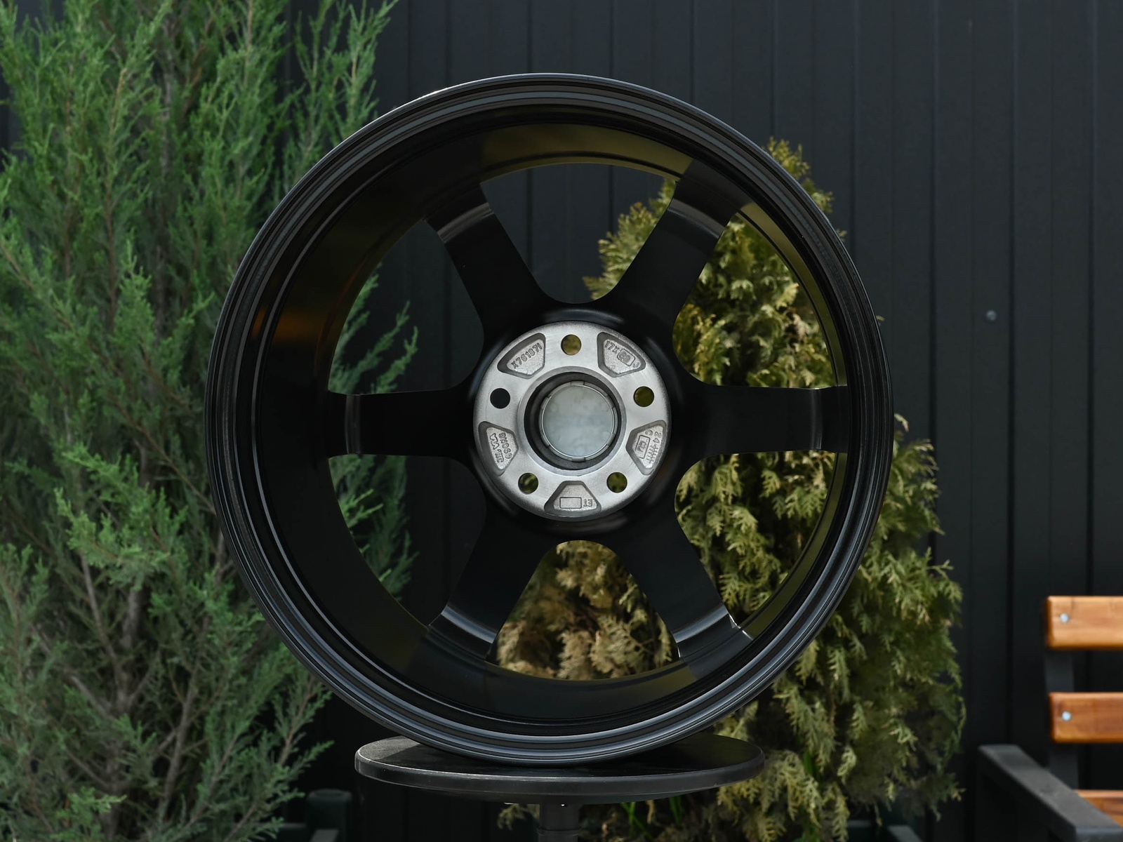 R17 Volk Racing TE37SL Стиль 8.0J ET38 5*112 Темный хром