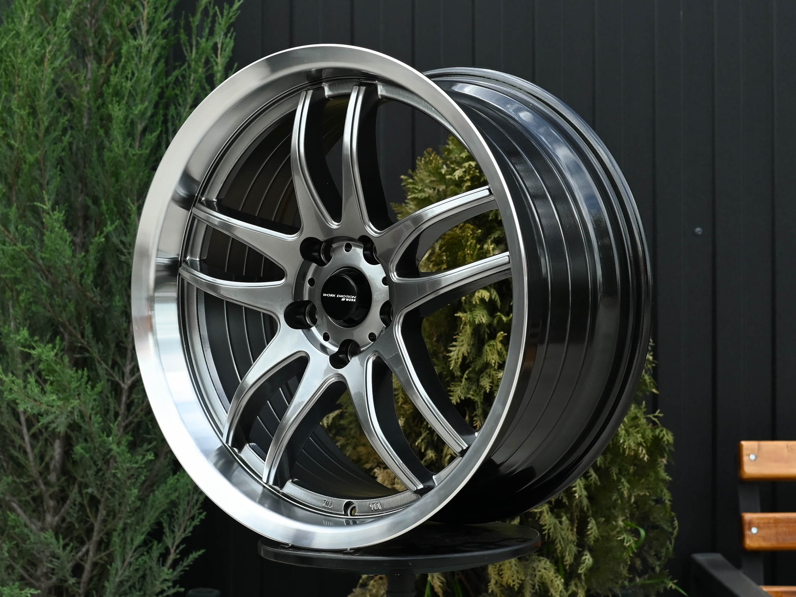 R18 Work Emotion CR2P Стиль 9.5J ET22 5*114.3 Темный хром